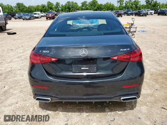 2023 Mercedes-Benz C 300 with VIN W1KAF4HB0PR127231, listed as a Copart auction lot 62593405 with 33,621 mi miles and Salvage title. Bid and sale history available at DreamBid. Image 6.