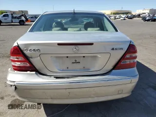2005 Mercedes-Benz C 240 with VIN WDBRF81JX5F645284, listed as a Copart auction lot 55443325 with 133,627 mi miles and Salvage Title. Bid and sale history available at DreamBid. Image 6.