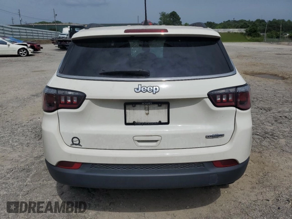 2020 Jeep Compass Latitude with VIN 3C4NJCBB3LT235180, listed as a Copart auction lot 57204295 with 74,821 mi miles and Salvage title. Bid and sale history available at DreamBid. Image 6.