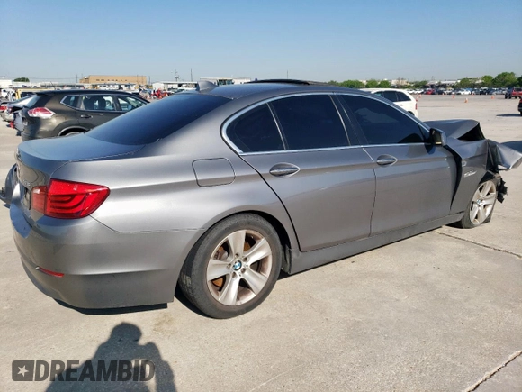 2013 BMW 5 Series 528i with VIN WBAXG5C54DDY34847, listed as a Copart auction lot 51960695 with Not Provided miles and Salvage Title. Bid and sale history available at carsss.com. Image 3.