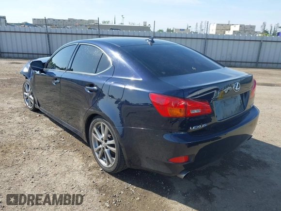 2008 Lexus IS 250 with VIN JTHBK262982077360, listed as a IAAI auction lot 42032318 with 131,787 mi miles. Bid and sale history available at carsss.com. Image 3.