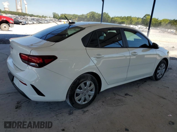 2022 Kia Rio S with VIN 3KPA24AD2NE443935, listed as a Copart auction lot 60529534 with 9,120 mi miles and Salvage Title. Bid and sale history available at carsss.com. Image 3.