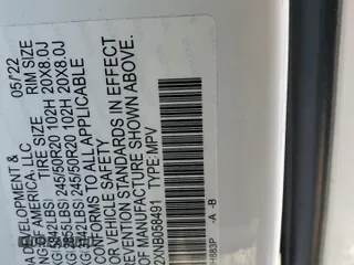 2022 Honda Pilot Special Edition with VIN 5FNYF6H2XNB058491, listed as a Copart auction lot 45369435 with 0 mi miles and Salvage Title. Bid and sale history available at carsss.com. Image 15.