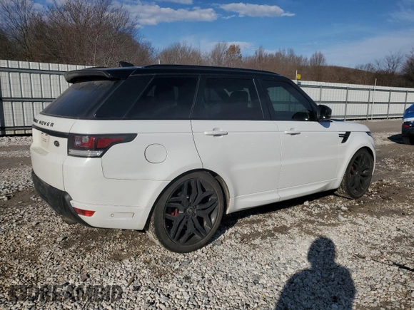 2017 Land Rover Range Rover Sport Autobiography with VIN SALWV2FEXHA176983, listed as a Copart auction lot 88898745 with 124,780 mi miles and Salvage Title. Bid and sale history available at carsss.com. Image 3.
