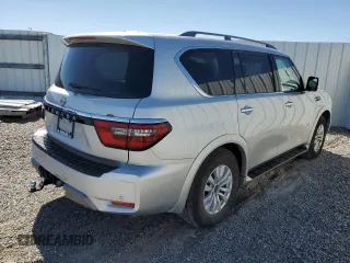 2021 Nissan Armada SV with VIN JN8AY2AC4M9146554, listed as a Copart auction lot 46676665 with 78,093 mi miles and Clean Title. Bid and sale history available at carsss.com. Image 3.