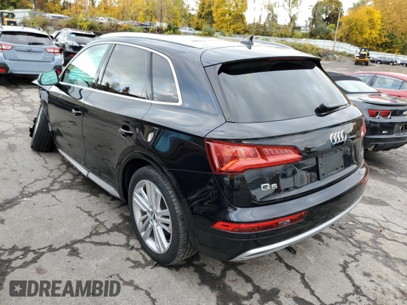 2020 Audi Q5 Premium Plus with VIN WA1BNAFY8L2037507, listed as a Copart auction lot 64970992 with 33,525 mi miles. Bid and sale history available at carsss.com. Image 3.