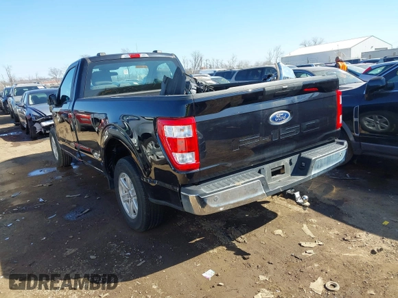 2021 Ford F-150 XL with VIN 1FTMF1CB4MKD64841, listed as a IAAI auction lot 41764428 with 21,628 mi miles and . Bid and sale history available at DreamBid. Image 3.