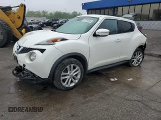 2015 Nissan Juke SV with VIN JN8AF5MV6FT560266, listed as a Copart auction lot 57795695 with 133,786 mi miles and Salvage title. Bid and sale history available at DreamBid. Image 1.