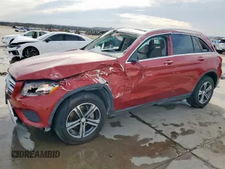 2016 Mercedes-Benz GLC with VIN WDC0G4KB9GF081163, listed as a Copart auction lot 46718455 with 95,294 mi miles and Salvage Title. Bid and sale history available at carsss.com. Image 1.
