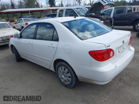 2003 Toyota Corolla CE with VIN 2T1BR32E03C020512, listed as a IAAI auction lot 42066967 with 206,146 mi miles and . Bid and sale history available at DreamBid. Image 3.
