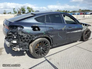 2022 BMW X6 M50i with VIN 5UXCY8C06N9K56709, listed as a Copart auction lot 80149504 with 46,614 mi miles and Salvage Title. Bid and sale history available at carsss.com. Image 3.