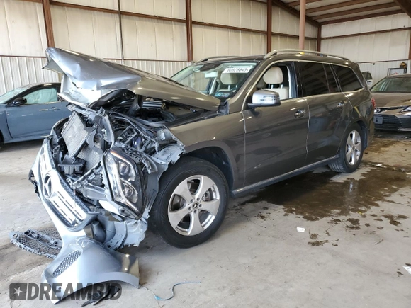 2018 Mercedes-Benz GLS 450 z VIN 4JGDF6EE1JB011744, wystawiony jako Copart lot #60626645 z przebiegiem Nie podano mil oraz Szkoda całkowita • Salvage title. Historia ofert i sprzedaży dostępna na DreamBid. Obrazek 1.