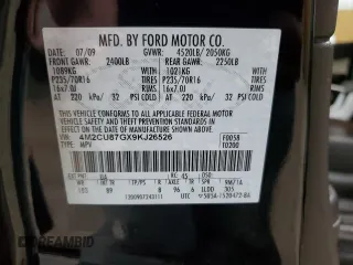 2009 Mercury Mariner Premier с VIN 4M2CU87GX9KJ26526, выставлен на аукционе Copart как лот 60806815 с пробегом 134 974 миль миль и Чистый • Clean title. История ставок и продаж доступна на DreamBid. Изображение 13.