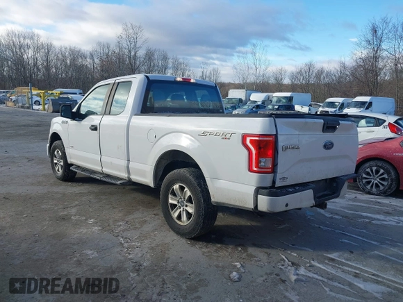2017 Ford F-150 XL with VIN 1FTEX1EP1HKC49713, listed as a IAAI auction lot 41231172 with 250,679 mi miles. Bid and sale history available at carsss.com. Image 3.