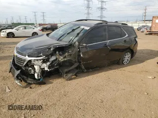 2022 Chevrolet Equinox LT z VIN 3GNAXUEVXNL314266, wystawiony jako Copart lot #53240125 z przebiegiem 32 102 mil mil oraz Szkoda całkowita • Salvage title. Historia ofert i sprzedaży dostępna na DreamBid. Obrazek 1.