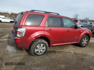 2008 Mercury Mariner with VIN 4M2CU91118KJ47158, listed as a Copart auction lot 82572344 with 185,409 mi miles and Salvage Title. Bid and sale history available at carsss.com. Image 3.
