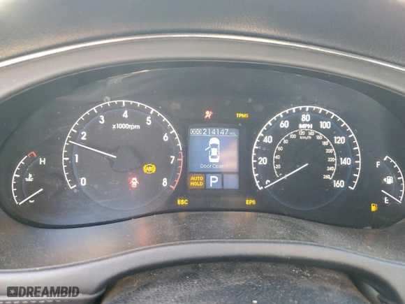 2010 Hyundai Genesis with VIN KMHGC4DFXAU107087, listed as a Copart auction lot 78236034 with 214,147 mi miles and Salvage Title. Bid and sale history available at carsss.com. Image 9.