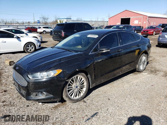2014 Ford Fusion SE with VIN 3FA6P0HD8ER309421, listed as a Copart auction lot 49384805 with 133,543 mi miles and Salvage Title. Bid and sale history available at carsss.com. Image 1.