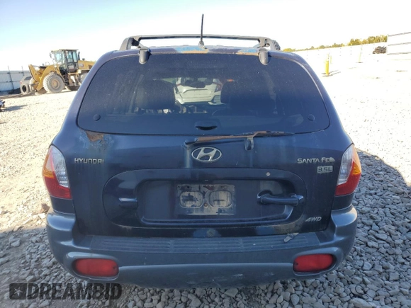 2004 Hyundai Santa Fe GLS with VIN KM8SC73E44U837991, listed as a Copart auction lot 74093234 with 0 mi miles and Non Repairable. Bid and sale history available at carsss.com. Image 6.