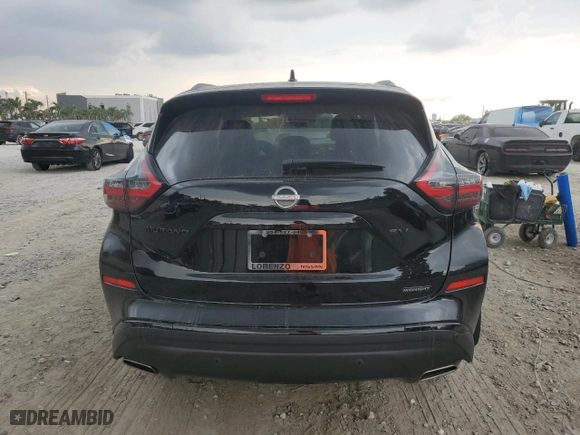 2024 Nissan Murano SV with VIN 5N1AZ2BJ7RC106075, listed as a Copart auction lot 50623495 with 19,109 mi miles and Non Repairable. Bid and sale history available at carsss.com. Image 6.