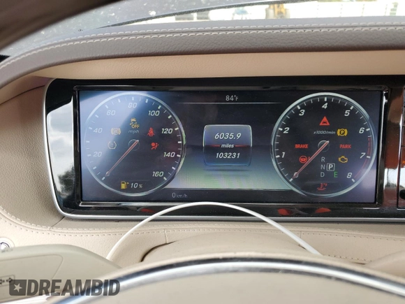 2017 Mercedes-Benz S 550 with VIN WDDUG8CB7HA287003, listed as a Copart auction lot 50341935 with 103,231 mi miles and Salvage Title. Bid and sale history available at carsss.com. Image 9.