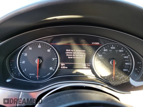 2016 Audi A6 2.0T Premium Plus with VIN WAUGFAFC3GN056173, listed as a Copart auction lot 36917123 with 76,856 mi miles. Bid and sale history available at carsss.com. Image 9.