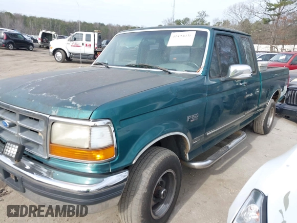 1996 Ford F-150 with VIN 1FTEX14N1TKA29450, listed as a IAAI auction lot 41494038 with 1 mi miles. Bid and sale history available at carsss.com. Image 2.
