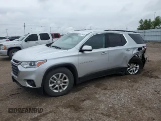 2021 Chevrolet Traverse LT Cloth with VIN 1GNEVGKW0MJ145872, listed as a Copart auction lot 58175545 with 123,204 mi miles and Salvage title. Bid and sale history available at DreamBid. Image 1.