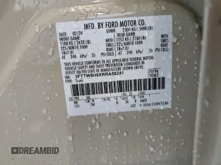 2024 Ford Maverick XLT z VIN 3FTTW8H9XRRA58241, wystawiony jako Copart lot #51108805 z przebiegiem 3 754 mil mil oraz Szkoda całkowita • Salvage title. Historia ofert i sprzedaży dostępna na DreamBid. Obrazek 12.