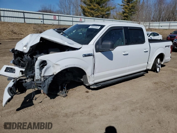 2018 Ford F-150 XL with VIN 1FTEW1EP7JFB42781, listed as a Copart auction lot 50055945 with 116,599 mi miles and Clean Title. Bid and sale history available at carsss.com. Image 1.