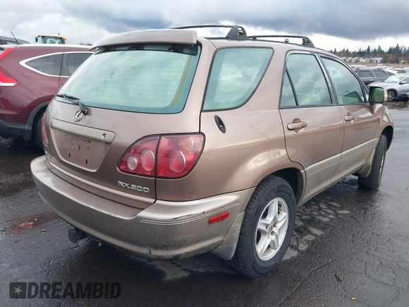 1999 Lexus RX 300 Luxury SUV with VIN JT6HF10U5X0061520, listed as a IAAI auction lot 41612890 with 254,864 mi miles. Bid and sale history available at carsss.com. Image 4.