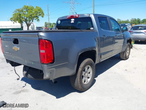2020 Chevrolet Colorado 2WD Work Truck with VIN 1GCGSBEN5L1119170, listed as a IAAI auction lot 41865912 with 99,896 mi miles. Bid and sale history available at carsss.com. Image 4.