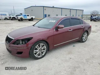 2010 Hyundai Genesis with VIN KMHGC4DF3AU101521, listed as a Copart auction lot 45555195 with 127,577 mi miles and Salvage Title. Bid and sale history available at carsss.com. Image 1.