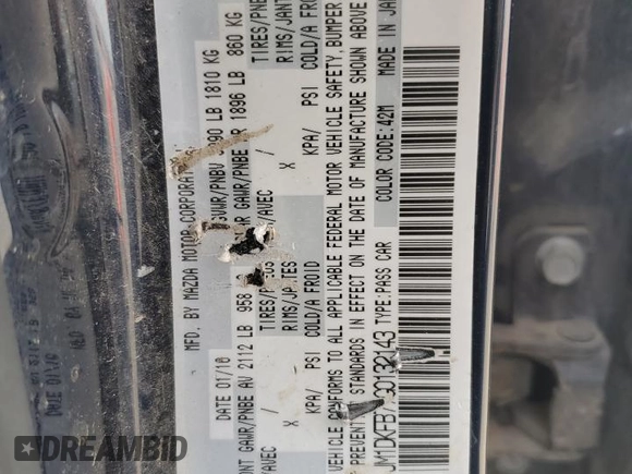 2016 Mazda CX-3 Sport with VIN JM1DKFB77G0132143, listed as a Copart auction lot 52947545 with 171,640 mi miles and Salvage Title. Bid and sale history available at DreamBid. Image 13.