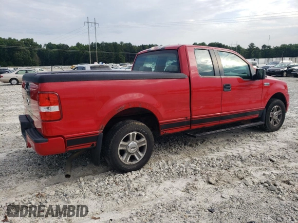 2008 Ford F-150 STX with VIN 1FTRX12W98FC24533, listed as a Copart auction lot 61583605 with 75,417 mi miles and Clean title. Bid and sale history available at DreamBid. Image 3.