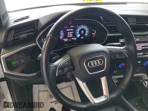 2023 Audi Q3 S line Premium with VIN WA1DECF39P1103194, listed as a IAAI auction lot 42734533 with 44,347 mi miles and . Bid and sale history available at DreamBid. Image 27.
