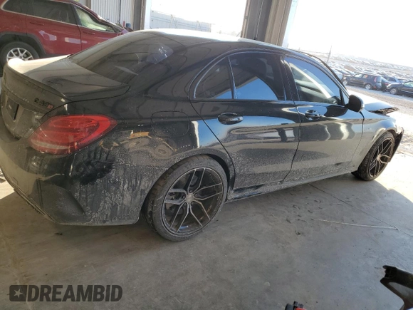 2017 Mercedes-Benz C 43 AMG with VIN 55SWF6EB7HU209463, listed as a Copart auction lot 87859325 with 99,801 mi miles and Salvage Title. Bid and sale history available at DreamBid. Image 3.