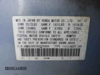 2010 Honda Fit with VIN JHMGE8H20AC026889, listed as a Copart auction lot 49060435 with 79,157 mi miles and Salvage Title. Bid and sale history available at carsss.com. Image 15.