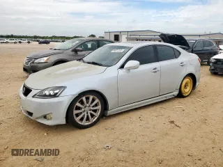 2007 Lexus IS 250 with VIN JTHCK262475009579, listed as a Copart auction lot 65631245 with 185,606 mi miles and Clean title. Bid and sale history available at DreamBid. Image 1.