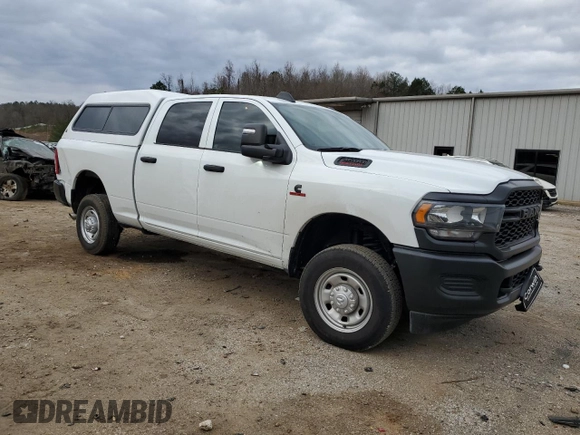 2024 Ram 2500 Tradesman with VIN 3C6UR5CL2RG368092, listed as a Copart auction lot 47011285 with 7,102 mi miles and Salvage title. Bid and sale history available at DreamBid. Image 4.
