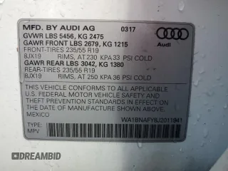 2018 Audi Q5 Premium Plus with VIN WA1BNAFY8J2011941, listed as a Copart auction lot 51845805 with 131,273 mi miles and Non Repairable. Bid and sale history available at DreamBid. Image 13.