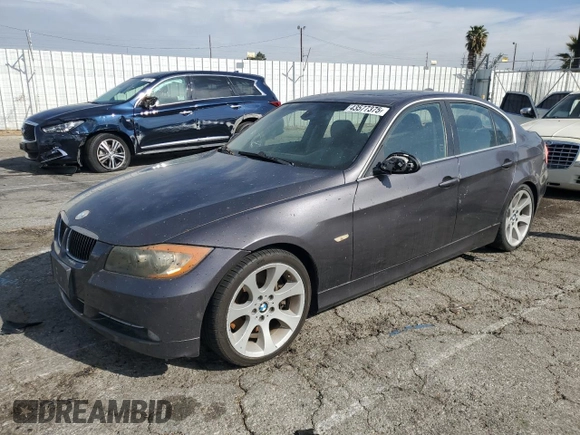2008 BMW 3 Series 335i with VIN WBAVB77518NH79417, listed as a Copart auction lot 43577375 with 97,291 mi miles and Salvage Title. Bid and sale history available at carsss.com. Image 1.