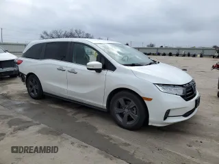 2022 Honda Odyssey EX with VIN 5FNRL6H59NB018877, listed as a Copart auction lot 47428685 with 65,333 mi miles and Salvage Title. Bid and sale history available at DreamBid. Image 4.
