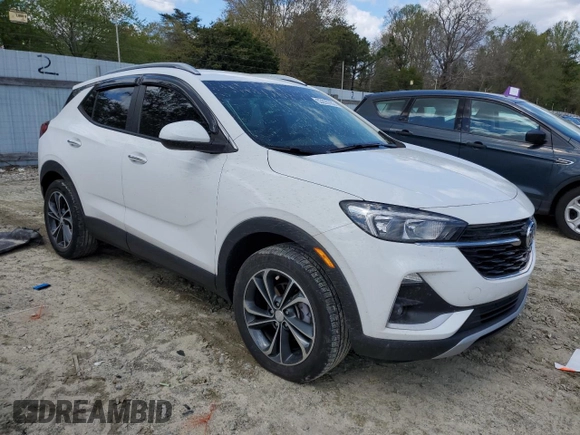 2022 Buick Encore GX Select with VIN KL4MMESL1NB012058, listed as a Copart auction lot 53229785 with 33,928 mi miles and Salvage title. Bid and sale history available at DreamBid. Image 4.