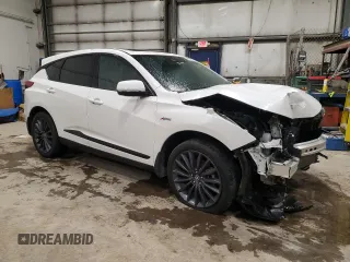 2022 Acura RDX PMC Edition with VIN 5J8TC2H82NL804558, listed as a Copart auction lot 81611344 with 48,742 mi miles and Salvage Title. Bid and sale history available at carsss.com. Image 4.