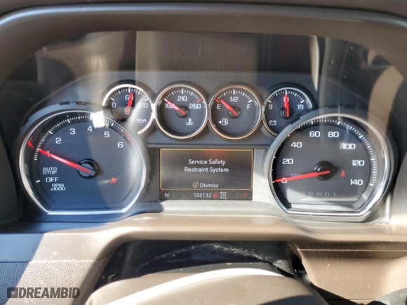 2019 Chevrolet Silverado 1500 LTZ with VIN 3GCUYGED2KG145876, listed as a Copart auction lot 46218695 with 103,132 mi miles and Salvage Title. Bid and sale history available at carsss.com. Image 9.