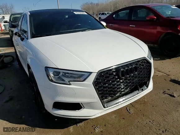 2017 Audi A3 Sedan Premium with VIN WAUB8GFF9H1025696, listed as a Copart auction lot 46700305 with 82,807 mi miles and Salvage Title. Bid and sale history available at carsss.com. Image 13.