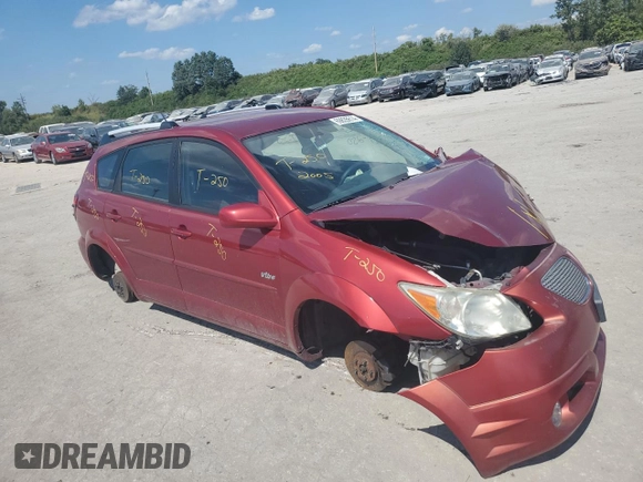 2005 Pontiac Vibe with VIN 5Y2SL63895Z476030, listed as a Copart auction lot 69835614 with 0 mi miles and Salvage Title. Bid and sale history available at carsss.com. Image 4.