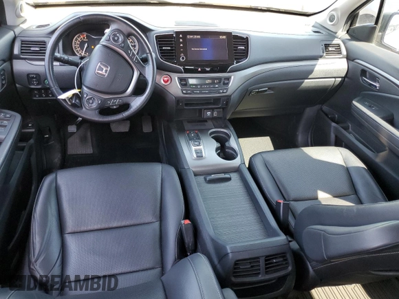 2022 Honda Ridgeline RTL-E with VIN 5FPYK3F73NB014672, listed as a Copart auction lot 54617475 with 76,160 mi miles and Salvage title. Bid and sale history available at DreamBid. Image 8.
