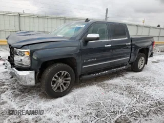 2018 Chevrolet Silverado 1500 LTZ with VIN 3GCUKSEC2JG252632, listed as a Copart auction lot 83596274 with 131,314 mi miles and Salvage Title. Bid and sale history available at carsss.com. Image 1.